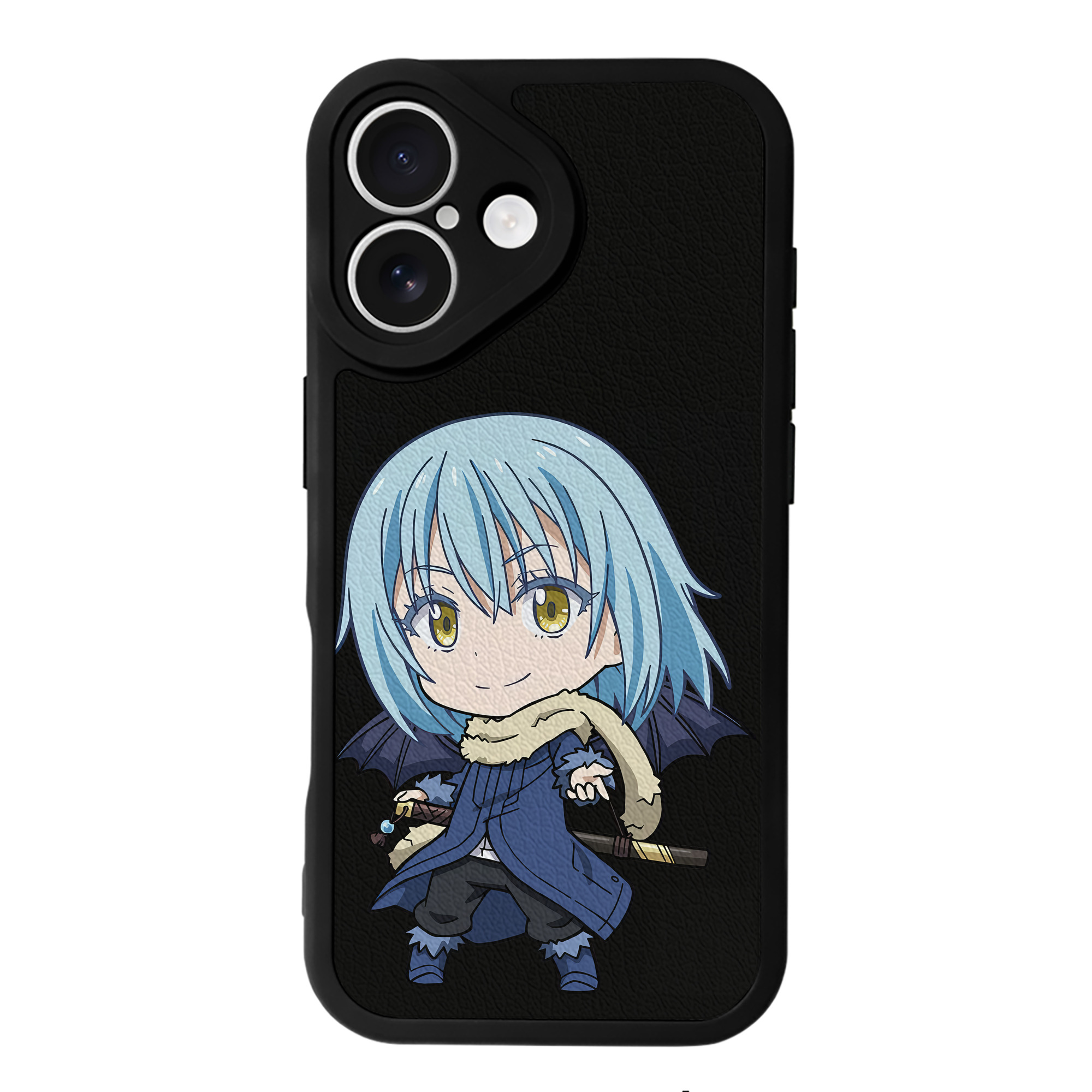 （画像用） 転スラ Regarding Reincarnated to Slime 【iPhone 16シリーズ対応】シリコンスマホケース（レザー調） 材質：シリコン